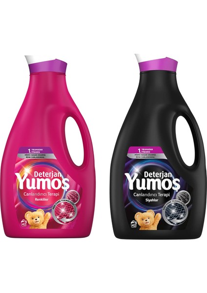 Sıvı Çamaşır Deterjanı 2520 ml Renkliler ve Siyahlar 2 Li