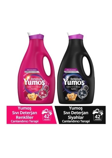 Sıvı Çamaşır Deterjanı 2520 ml Renkliler ve Siyahlar 2 Li