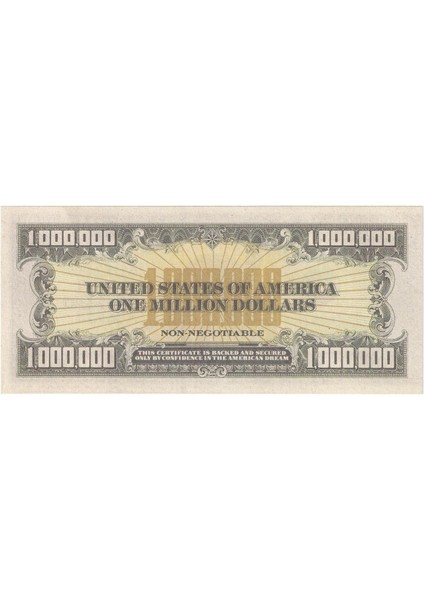 A.b.d. 1.000.000 Usd (Bir Milyon Dolar) Hatıra Para