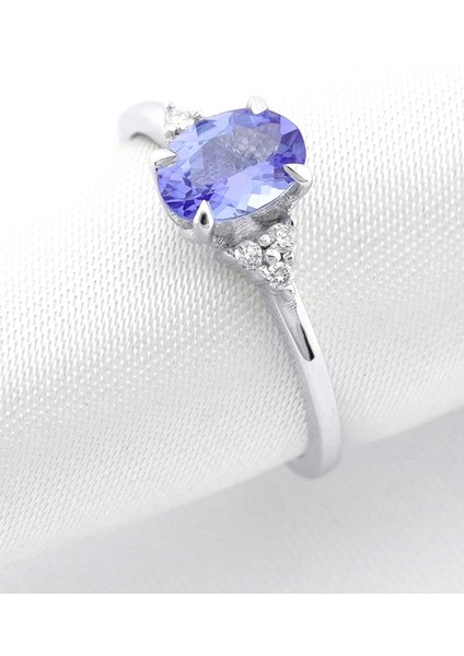 Tanzanite Oval Tektaş Yüzük indirimleri