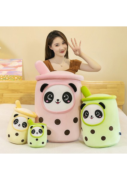 Yaratıcı Yeni Krema Sütlü Çay Fincan Yastık Sütlü Çay Panda Bebek Peluş Oyuncak Çocuk Bebek Bebek Alışveriş Merkezi Partisi (Yurt Dışından)