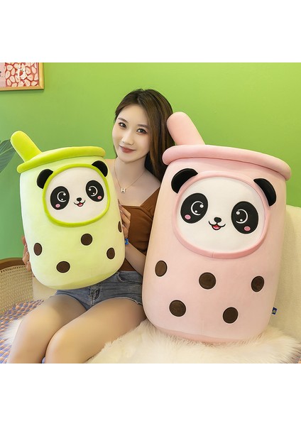 Yaratıcı Yeni Krema Sütlü Çay Fincan Yastık Sütlü Çay Panda Bebek Peluş Oyuncak Çocuk Bebek Bebek Alışveriş Merkezi Partisi (Yurt Dışından)