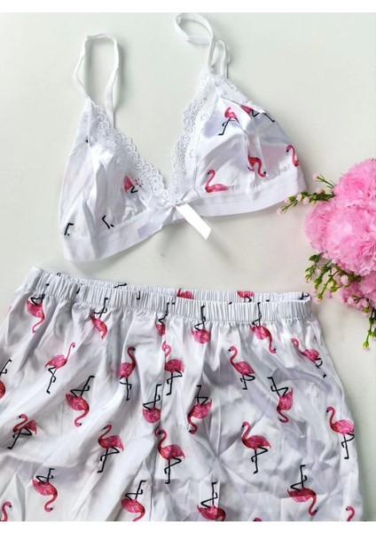 Şortlu Sexy Filamingolu Takım modelleri