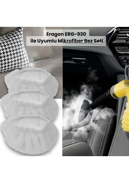 Eragon ERG-930 Buharlı Temizleyici ile Uyumlu Bez Seti fırsatları