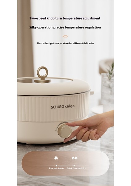 5l Elektrikli Hotpot Fonksiyonlu Hepsi Bir Arada Yapışmaz Elektrikli Ocak (Yurt Dışından)