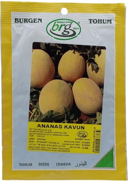 Bt Ananas Kavun Tohumu 10 gr