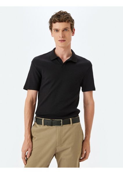 Kısa Kollu Pamuklu Slim Fit Polo Yaka Tişört fiyatları