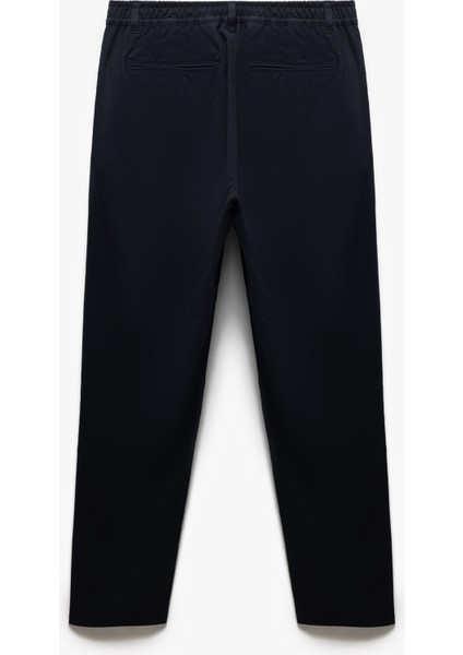 Düğmeli Viskon Karışımlı Chino Cep Detaylı Kumaş Pantolon fırsatları