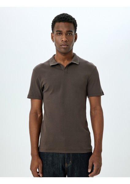 Kısa Kollu Pamuklu Slim Fit Polo Yaka Tişört modelleri