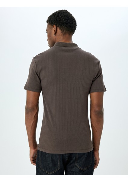 Kısa Kollu Pamuklu Slim Fit Polo Yaka Tişört fırsatları