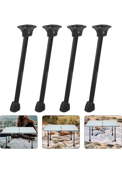 25 cm Metal Katlanabilir Masa ve Sehpa Ayak Takımı 4 Adet - AL5058