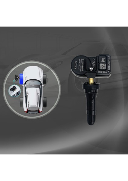 Xtool TS100R Çift Frekanslı Metal Versiyon Programlanabilir Lastik Basıncı Izleme Sistemi Sensörü