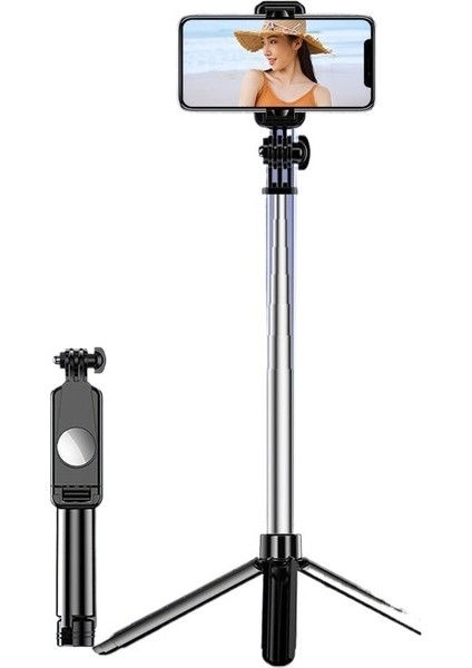 Cep Telefonu Selfie Çubuğu Evrensel Çok Işlevli Bluetooth Tripod Android Fotoğrafçılık Eseri (Yurt Dışından)