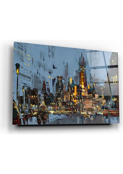 Mozaik Şehir Cam Tablo | Hediyelik, Dekoratif, Ofis, Mutfak