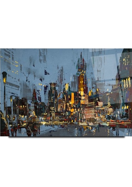 Mozaik Şehir Cam Tablo | Hediyelik, Dekoratif, Ofis, Mutfak modelleri
