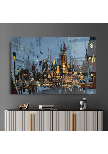 Mozaik Şehir Cam Tablo | Hediyelik, Dekoratif, Ofis, Mutfak indirimleri