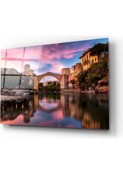 Mostar Köprüsü Cam Tablo | Hediyelik, Dekoratif, Ofis, Mutfak fiyatları
