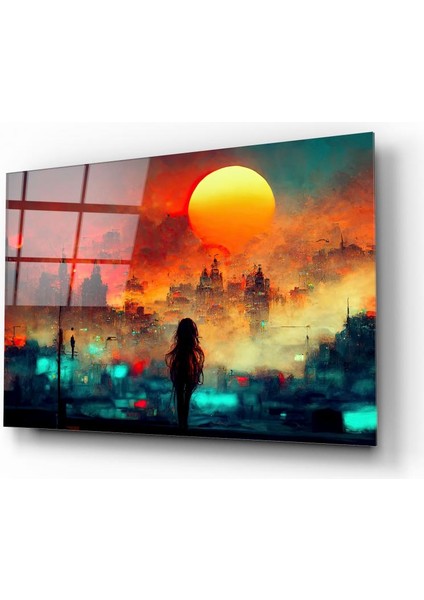 Şehir Manzarası Cam Tablo | Hediyelik, Dekoratif, Ofis, Mutfak fiyatları