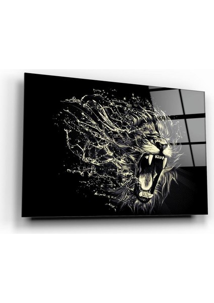 Aslan Cam Tablo | Hediyelik, Dekoratif, Ofis, Mutfak