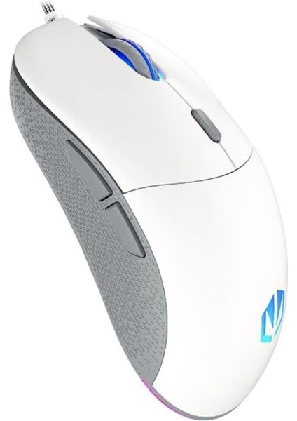 GEM Plus Onyx White ARGB Simetrik Gaming Mouse (EY6A011)