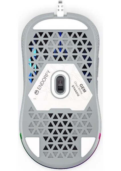 GEM Plus Onyx White ARGB Simetrik Gaming Mouse (EY6A011)
