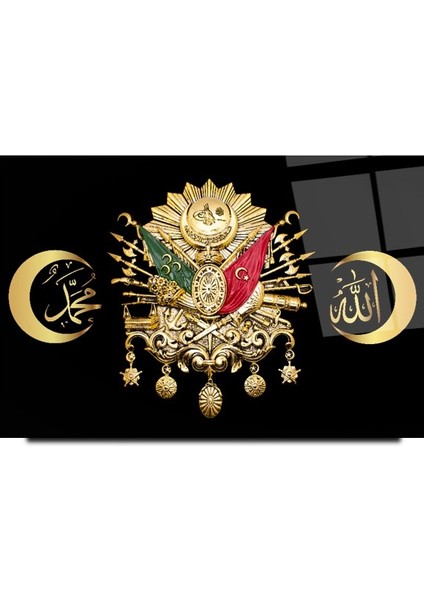 Osmanlı Tuğrası Cam Tablo | Hediyelik, Dekoratif, Ofis, Mutfak modelleri