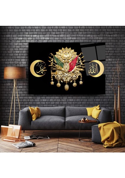 Osmanlı Tuğrası Cam Tablo | Hediyelik, Dekoratif, Ofis, Mutfak indirimleri