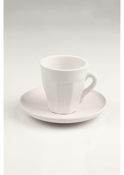 Uzun Köşeli Fincan - Seramik Bisküvi 2'li (Ham Ürün) fiyatları