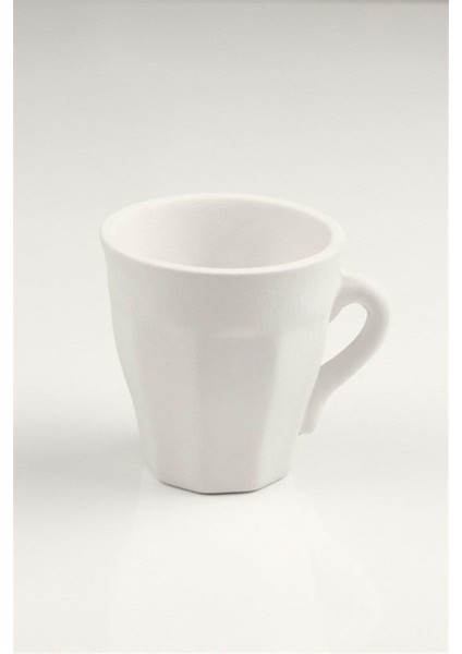 Uzun Köşeli Fincan - Seramik Bisküvi 2'li (Ham Ürün) fırsatları