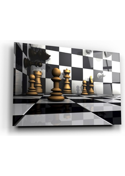 Satranç Cam Tablo | Hediyelik, Dekoratif, Ofis, Mutfak