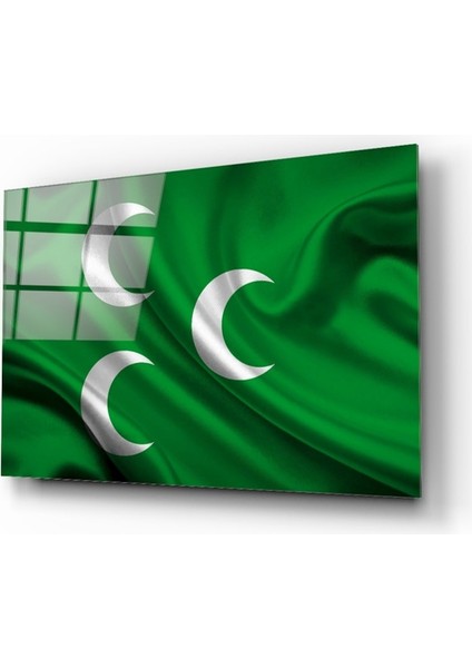 Osmanlı Bayrağı Cam Tablo | Hediyelik, Dekoratif, Ofis, Mutfak fiyatları