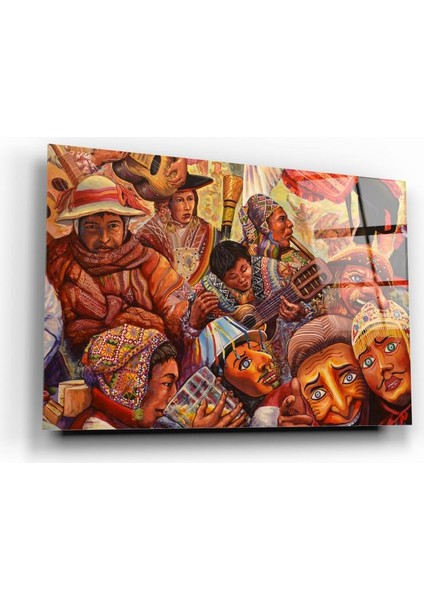 Silüetler Cam Tablo | Hediyelik, Dekoratif, Ofis, Mutfak