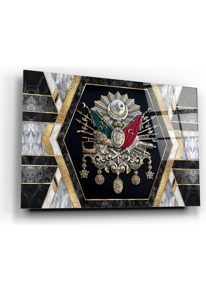 Osmanlı Tuğrası Cam Tablo | Hediyelik, Dekoratif, Ofis, Mutfak