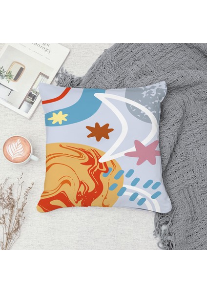 Çift Taraf Baskılı Gizli Di Özel Tasarım Süet Dokulu Kırlent Kılıfı Takımı 213