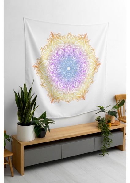Bohem,yoga, Meditasyon,burçlar ve Mandala Temalı, Duvar Örtüsü 70