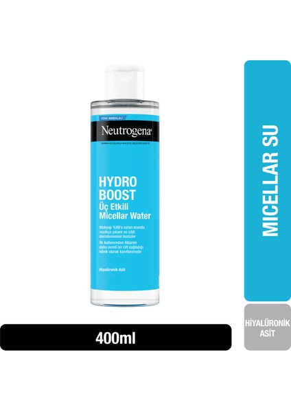 hydro boost üç etkili micellar water 400 ml