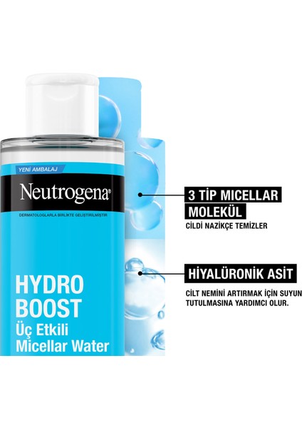 hydro boost üç etkili micellar water 400 ml