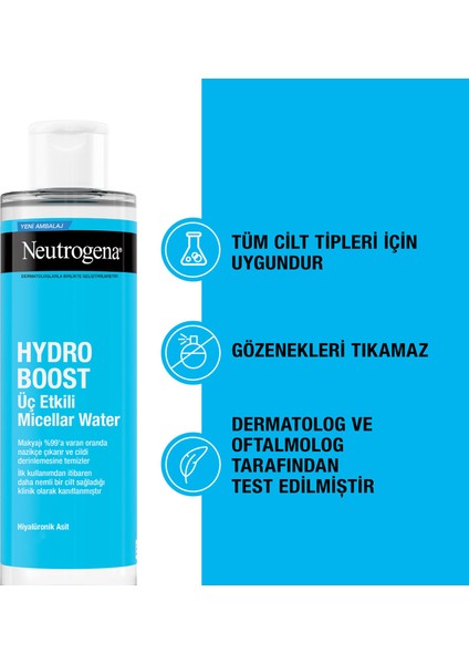 hydro boost üç etkili micellar water 400 ml