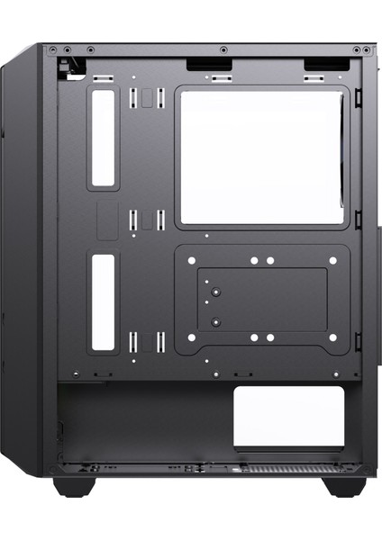 Hunter Siyah 4X12 cm Argb Fan Mesh Panel Temperli Cam Bilgisayar Kasası indirimleri