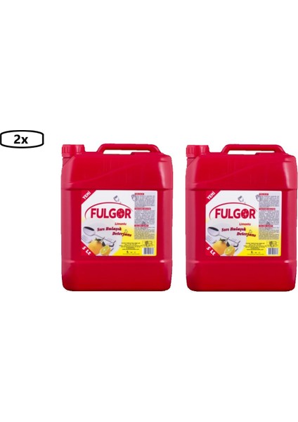 Limonlu Sıvı Bulaşık Deterjanı 5 Lt x 2 Adet
