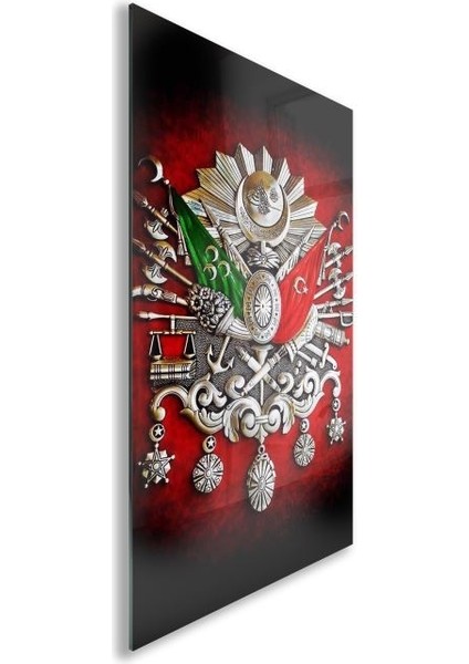 Modern Osmanlı Cam Tablo - Yatay Motif 01-004