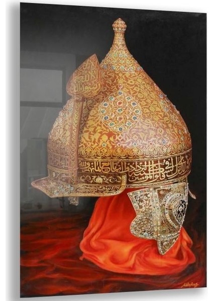 Modern Osmanlı Cam Tablo - Yatay Motif 01-029