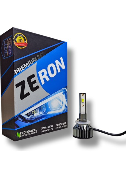 H27 LED Xenon Şimşek Etkili 12V Beyaz Zeron Premium