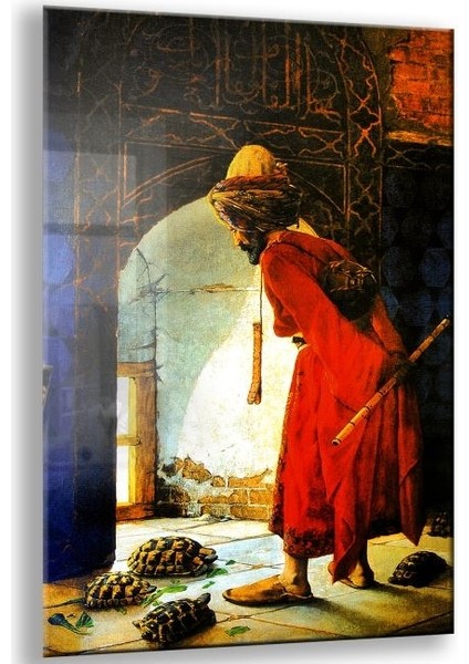 Klasik Osmanlı Cam Tablo - Yatay Motif 02-013