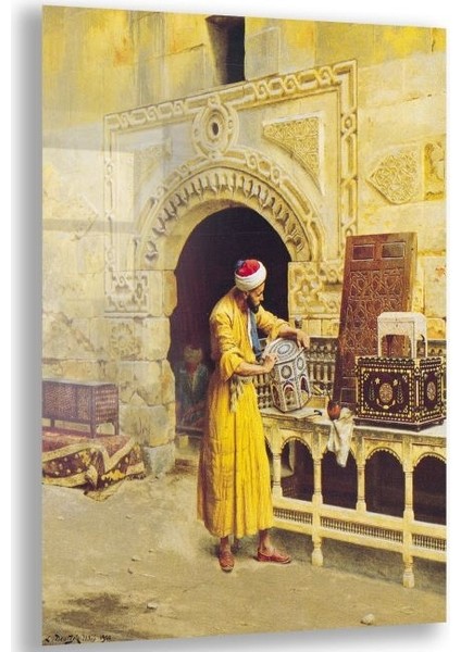 Klasik Osmanlı Cam Tablo - Yatay Motif 02-006