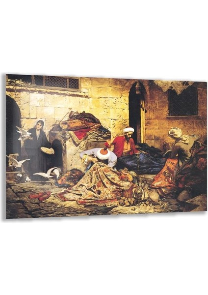 Klasik Osmanlı Cam Tablo - Dikey Motif 02-001