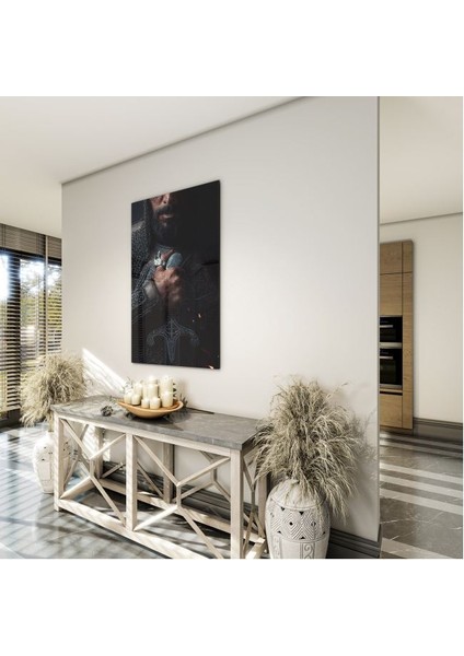 Modern Osmanlı Cam Tablo - Yatay Motif 01-011