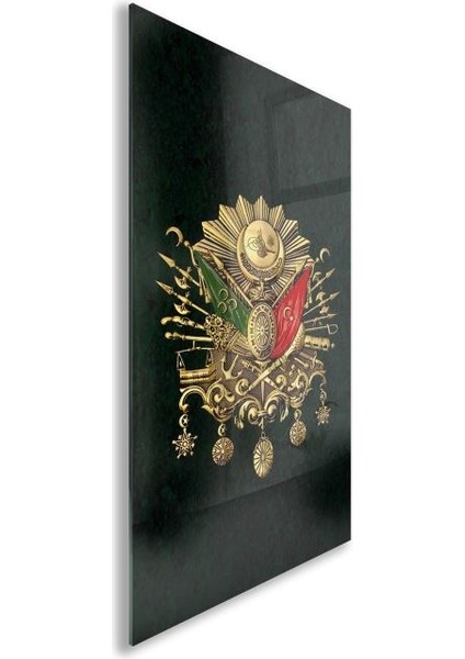 Modern Osmanlı Cam Tablo - Yatay Motif 01-019
