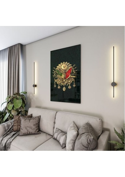 Modern Osmanlı Cam Tablo - Yatay Motif 01-019