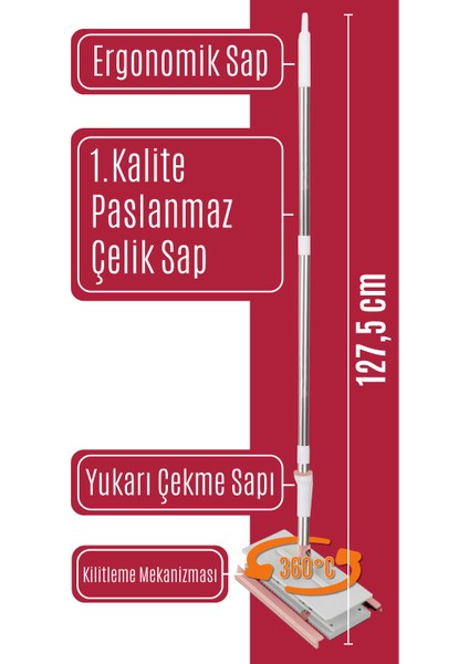 Tembel Mop Tüm Bezleri Kendi Alabilen Otomatik Mop Yüzey Temizlik Havlusu Kullan At Bezler Için modelleri